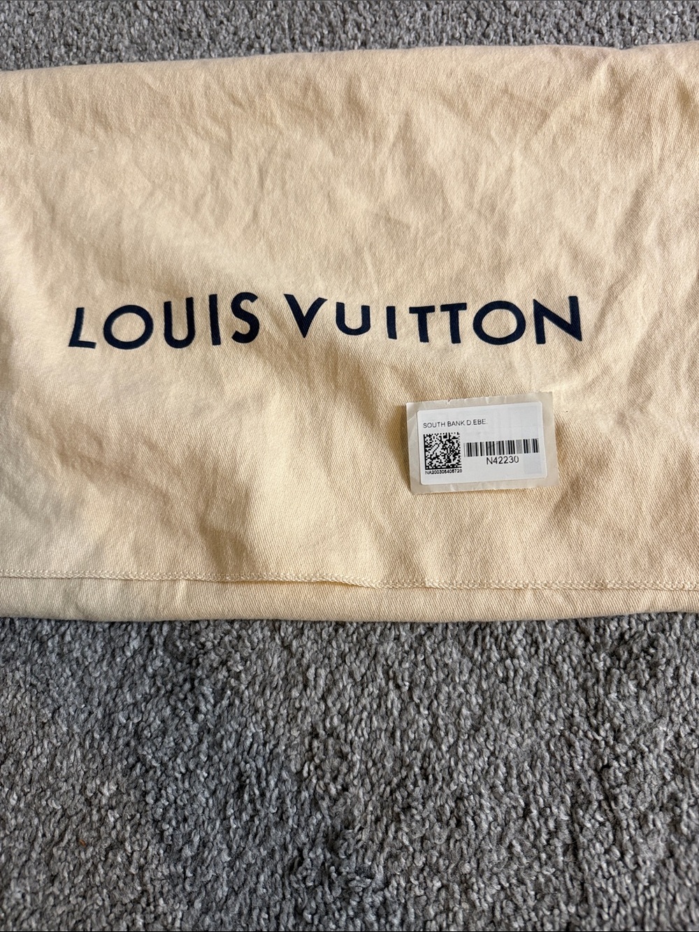 Louis Vuitton Brown Damier Shoulder Bag with Red Strap Accent - Picture 5 of 10